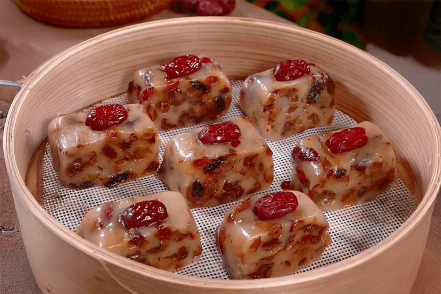 Bánh Quy Táo Đỏ Với Hắc Kỷ Tử